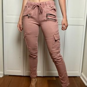 Unique Blush Cargo Pants